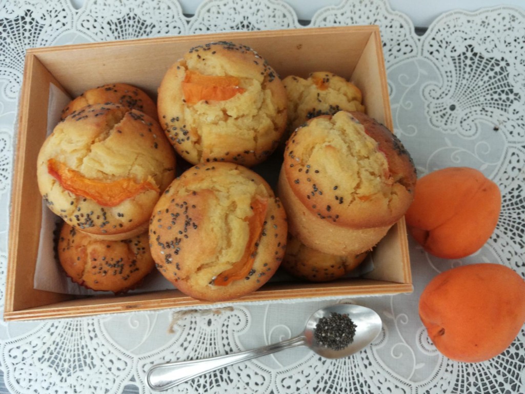 Muffin albicocca e semi di Chia 