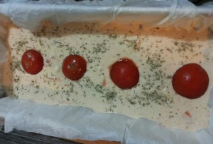 impasto plumcake salato ai pomodorini