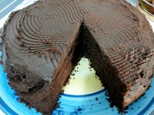 Mud Cake con ganache al cioccolato fondente