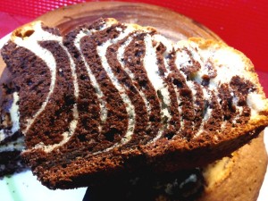 Torta zebrata bigusto e bicolore