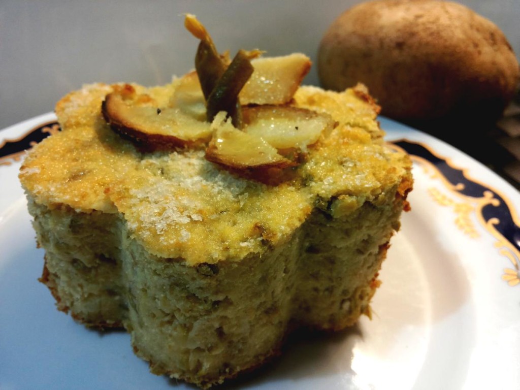 tortino con patate e fagiolini