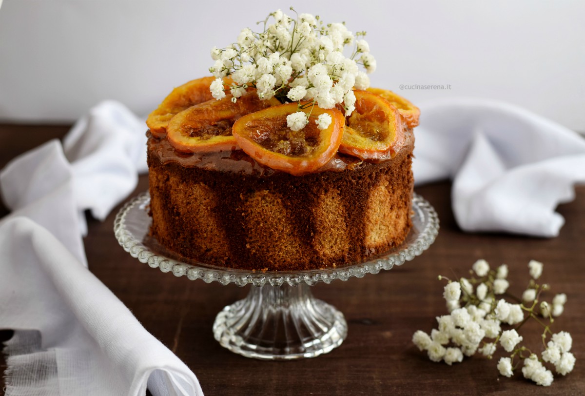 Chiffon cake arancia