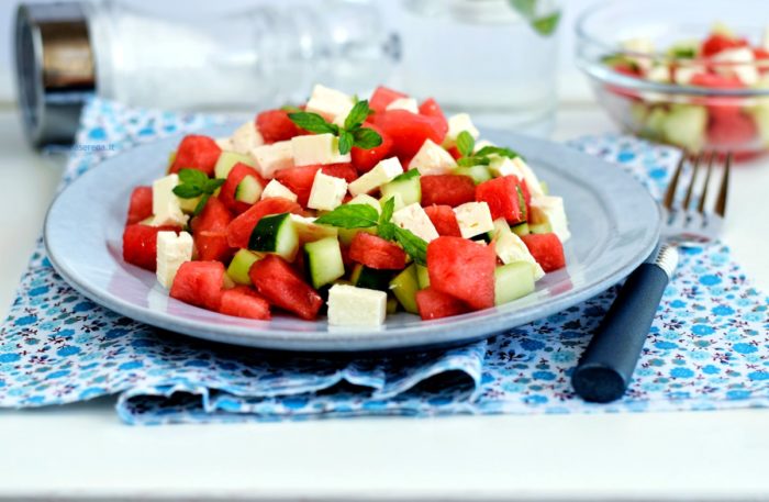 cucumber watermelon feta salad