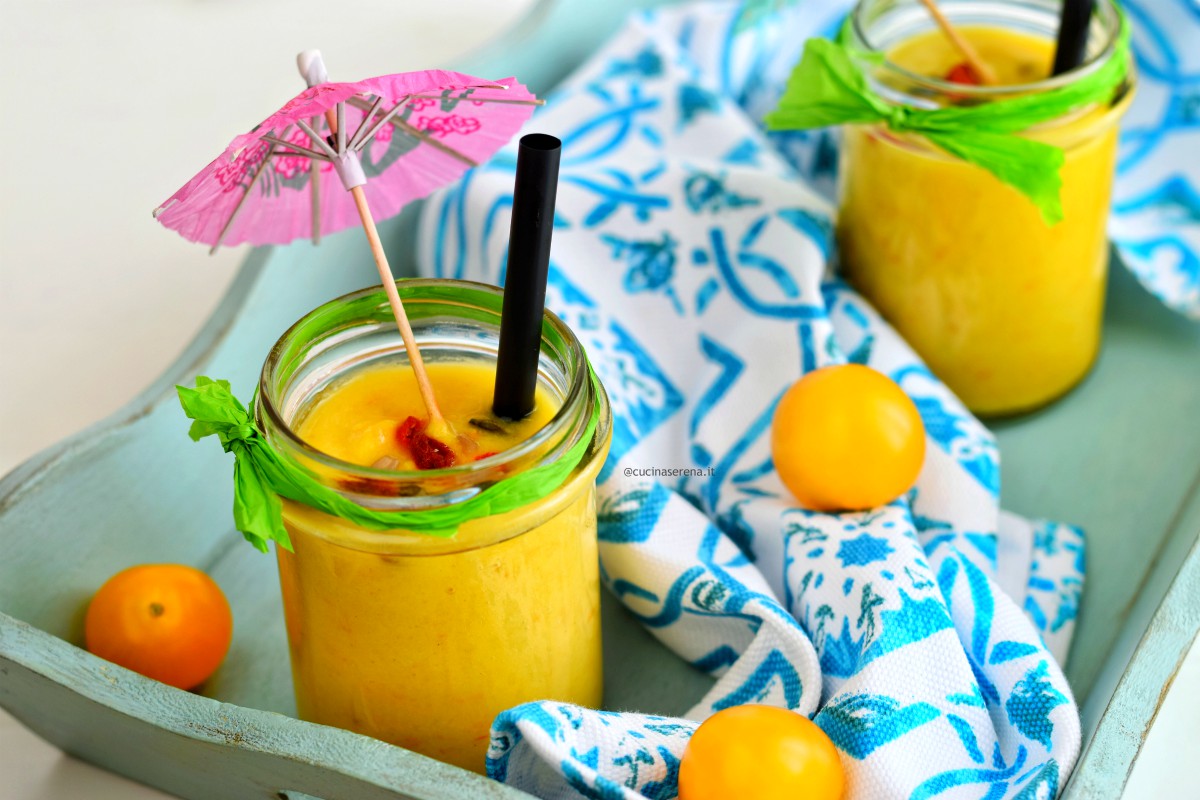 ricetta gazpacho con pomodorini gialli