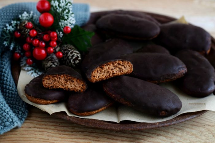 chocolate coated giongerbread biscuits