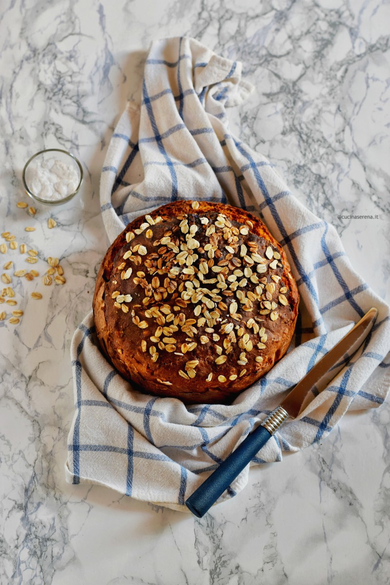 Brown soda bread pane senza lievito con il bicarbonato