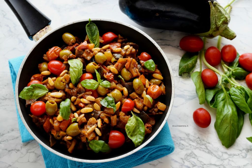 Caponata Siciliana Caponata Siciliana Con Mandorle E Cioccolato La Ricetta