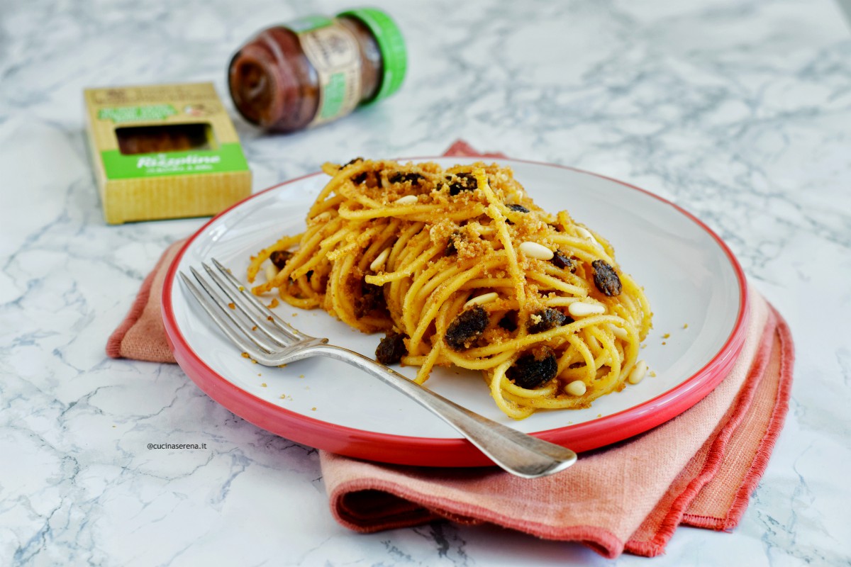 Pasta c'anciova e muddica 