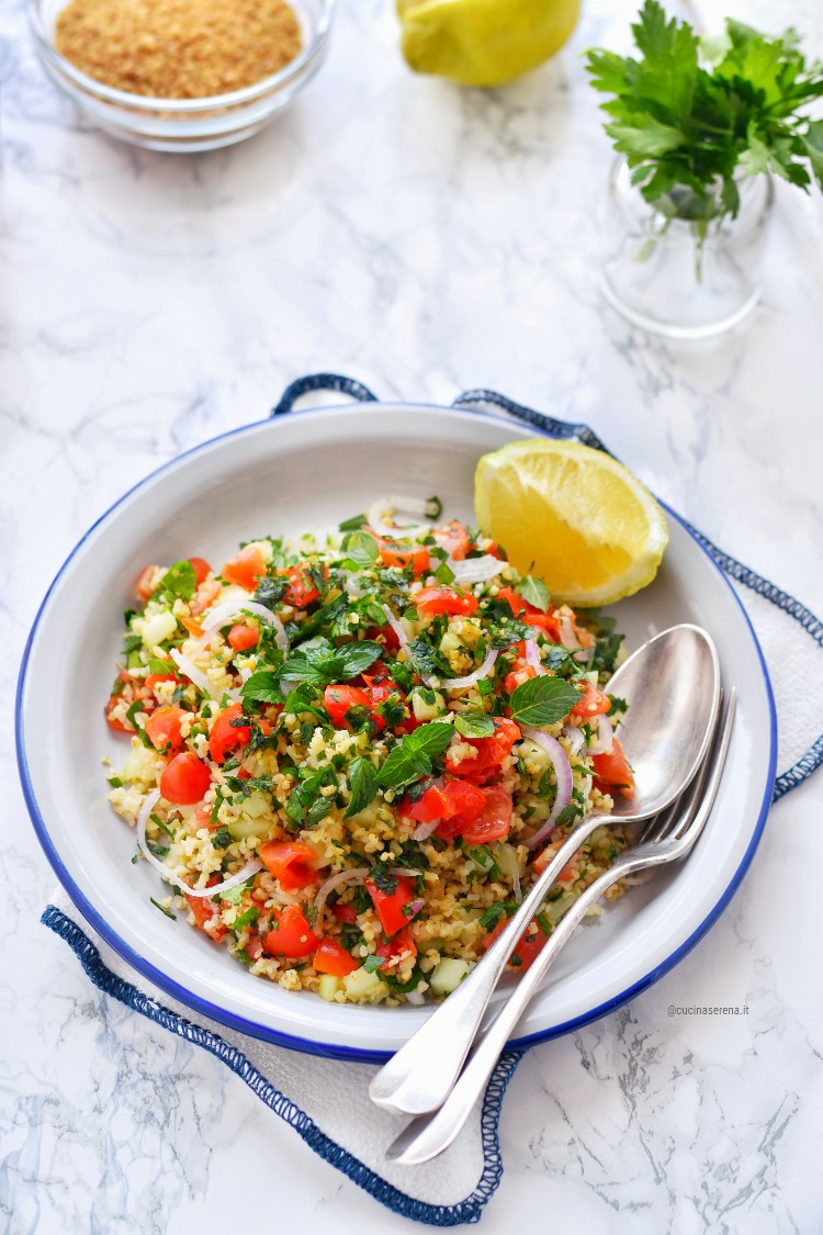 Tabbouleh o Tabulè ricetta libanese