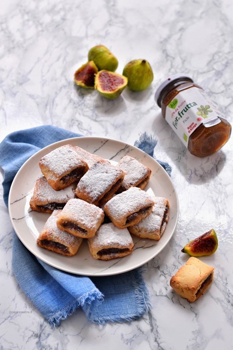 biscotti di frolla con i fichi ricetta furba con confettura Rigoni di Asiago