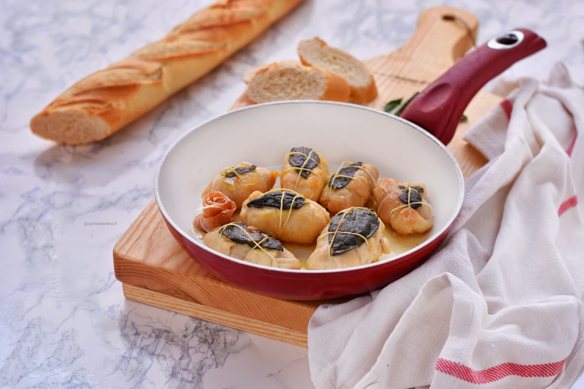 Involtini di tacchino con prosciutto crudo e formaggio 