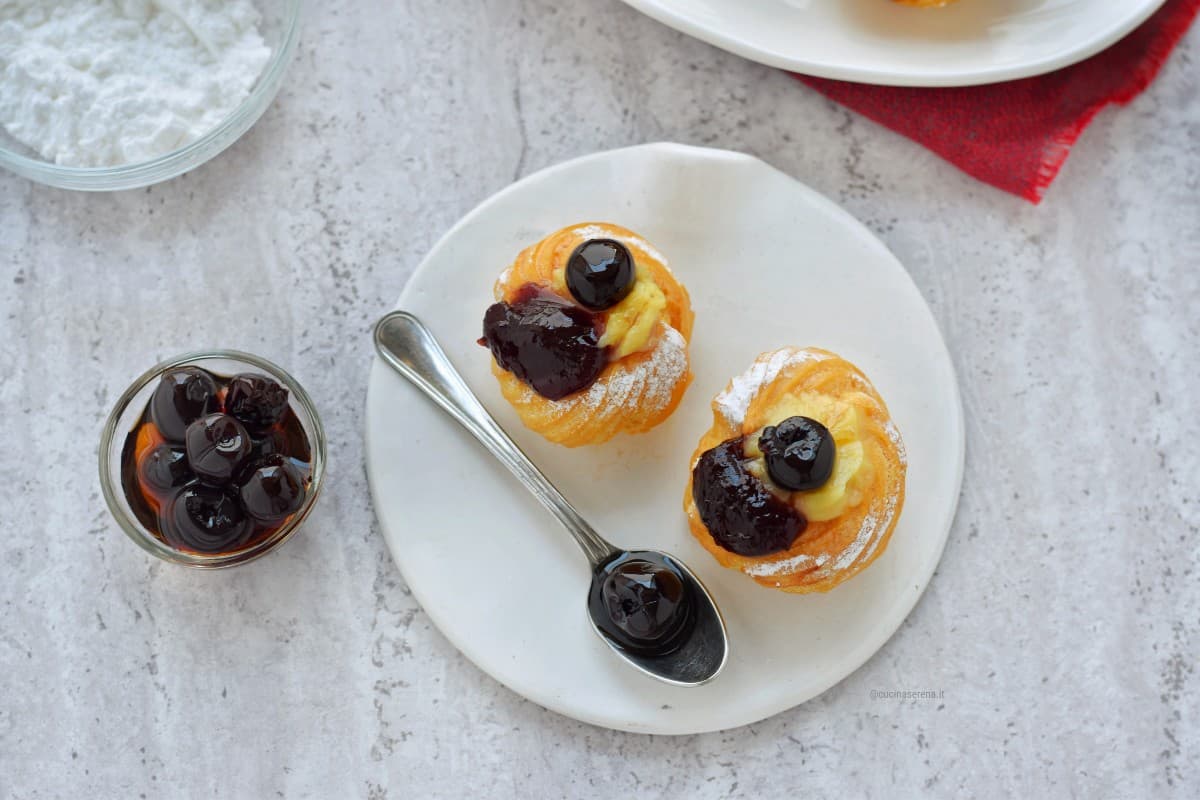 Zeppole di San Giuseppe mignon al forno 