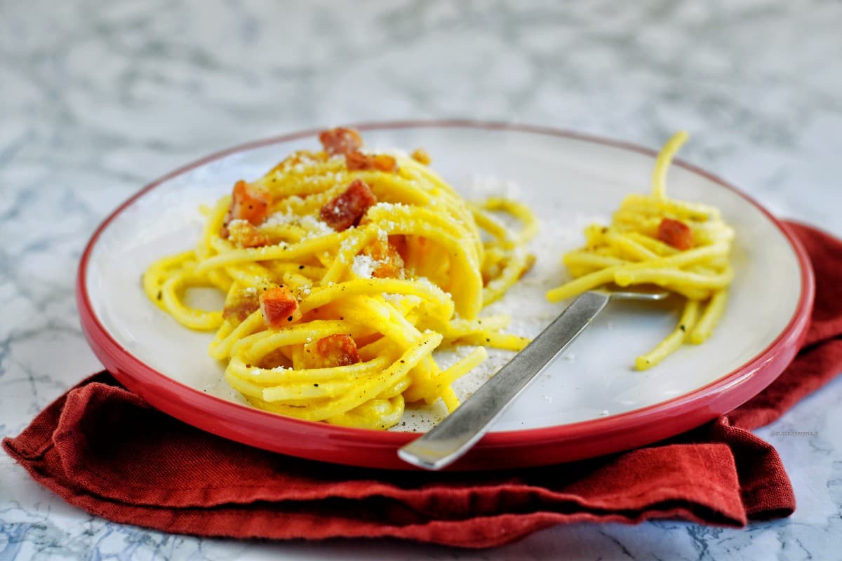 Carbonara la vera ricetta romana di Cucina Serena