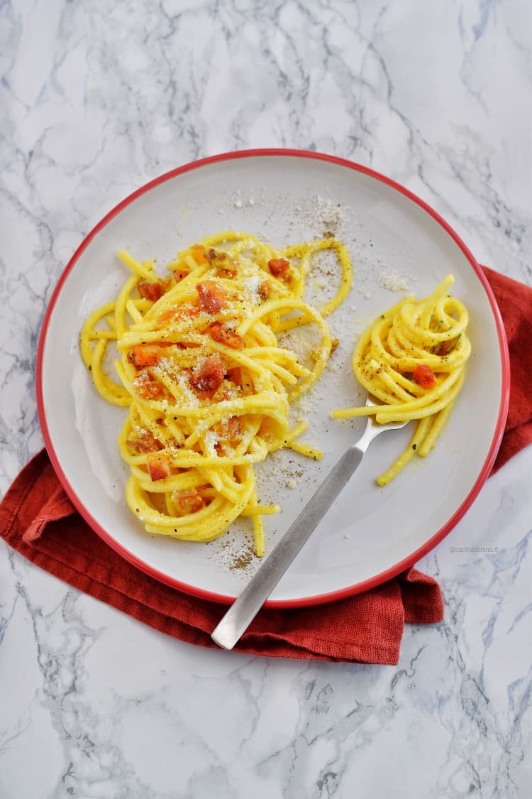 La ricetta della vera carbonara romana 